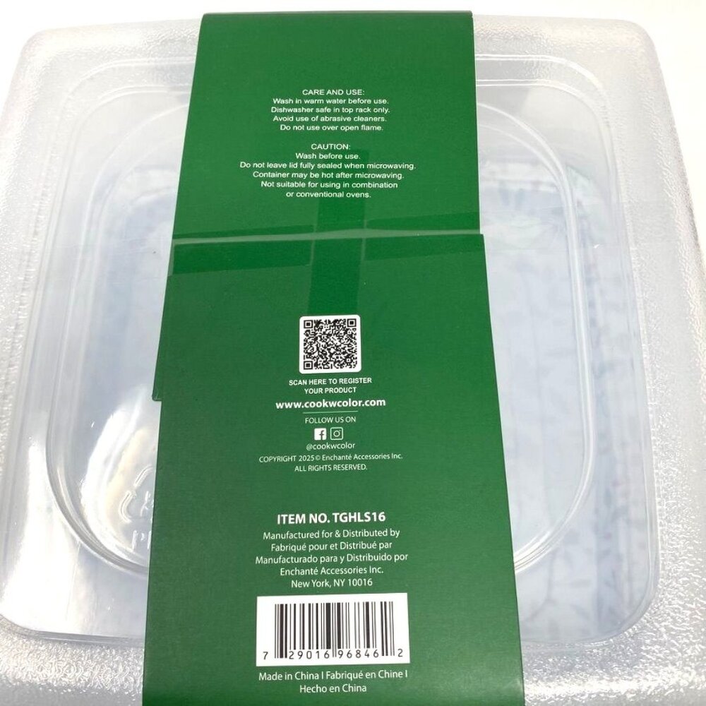 Cook With Color CWC 2 Pk 16 Cup Printed Holly Food Storage Containers - Picture 5 of 9
